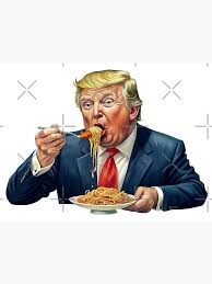 The Internet Goes Wild Over Trump Eating Spaghetti