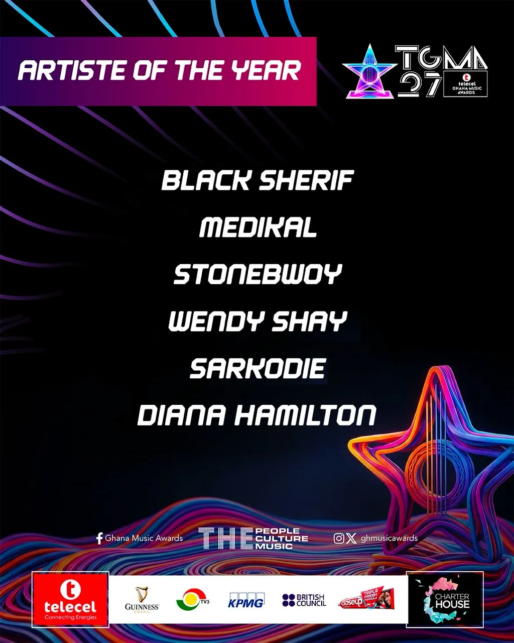 27th tgma nominees — GH news