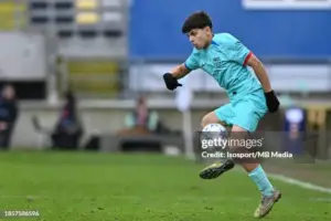 Xavi espart makes his debut for Barcelona