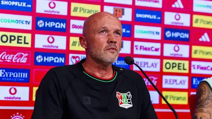 NEC Nijmegen boss Dick Schreuder will be hopeful of a strong performance against Olympiacos