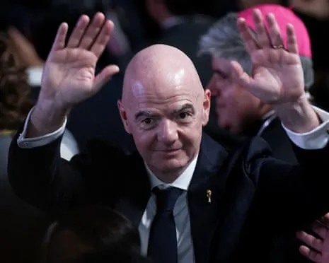 Fifa president Gianni Infantino attends the inauguration of Abelardo De La Espriella as Colombia's president